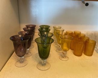 Vintage heavy glassware