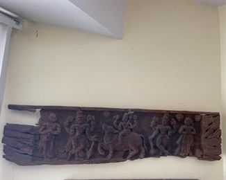 Antique Indian wood carving