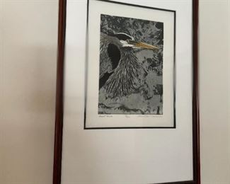 Signed bird limited edition print