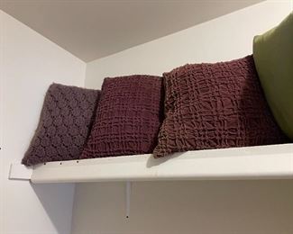 Purple cushions