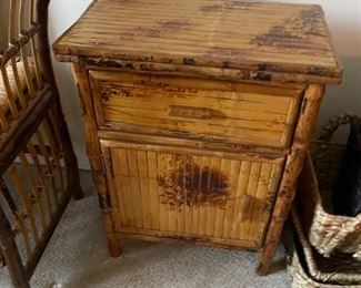 Bamboo side table 1 of 2