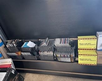 CDs and office supplies