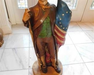 Large Patriotic Soldier Statue
