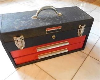 Metal Toolbox & Contents