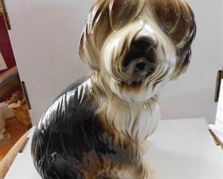 Ceramic Dog Statue from Spain