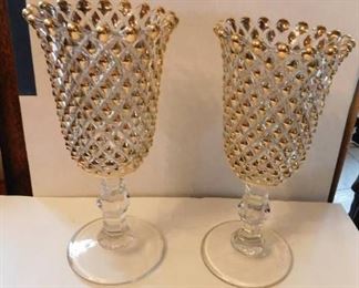 Glass Vases (2 matched)