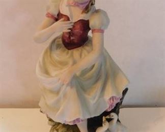 Figurine - Lady & Her Ducks