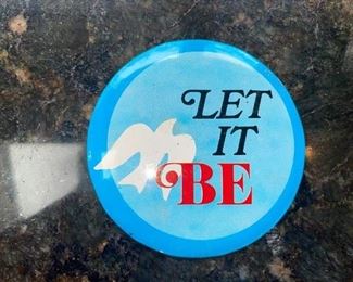 “Let it Be” Vintage Button!
