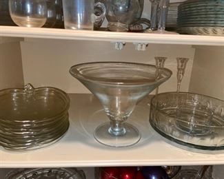 Glass Chip & Dip Bowl Made in Poland, Glass Fish Bowl, 
Apple Glass Plates, Etc!