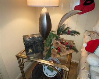 Metal/Glass End Table, Etc!