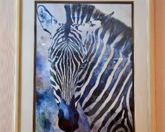 Framed Zebra Print!