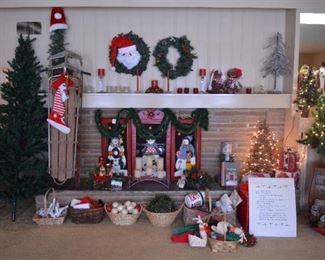 Christmas Fireplace Screen, Etc!
