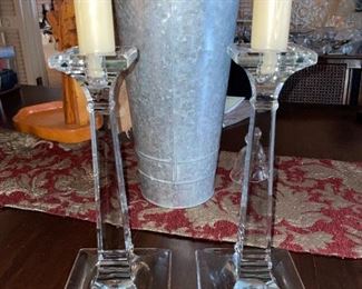 Heisey Aristocratic Glass Candlesticks!