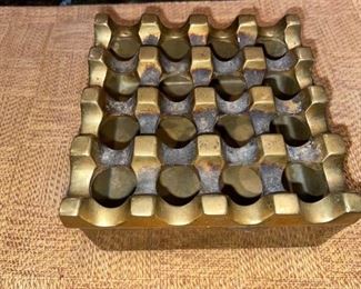 Ultima 15 Bronze Ashtray by Holger Bäckström & Bo Ljungberg For Beck & Jung MCM!