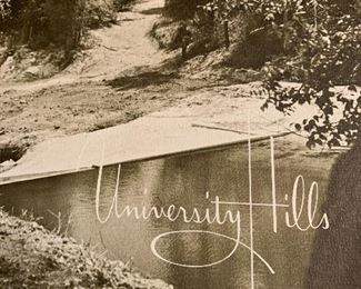 The original University Hills brochure - planned community by Walter Carrington.