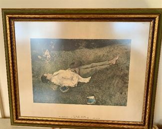 Andrew Wyeth, "The Berry Picker" print