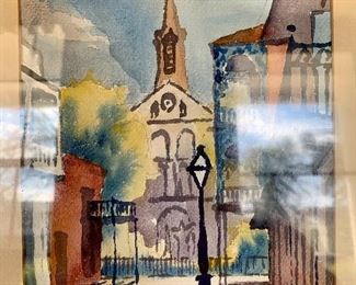 Fred Lyman New Orleans watercolors