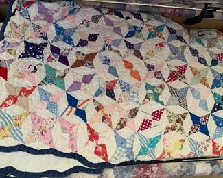 Star Quilt, damaged