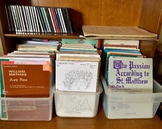 Sheet music and songbooks mostly for choral and piano