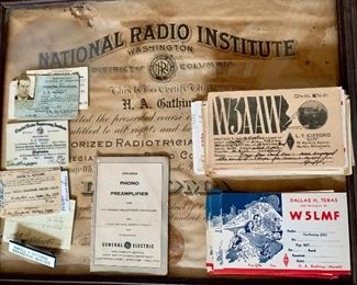 Lot: Ham Radio memorabilia, Dallas Texas