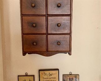 sunburst wall cabinet with pull out drawers 