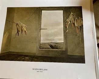"Seedcorn, 1948"  unframed Andrew Wyeth print by Triton Press