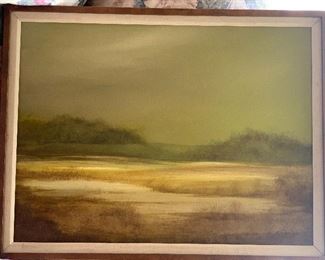 A. tovar signed painting "Dunes"