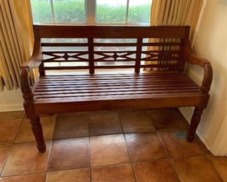 Vintage Scandinavian Teak bench. 