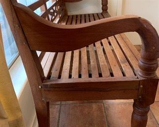 Vintage Scandinavian Teak bench. 