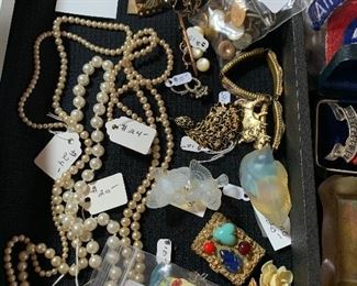 faux pearls, costume jewelry, more