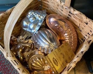 Vintage copper molds