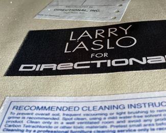 Sofa Pair: Larry Laslo for Directional Art Deco style tufted back sofa - 2 available. Each measures 78" W x 38" D. Photo 3 of 3.