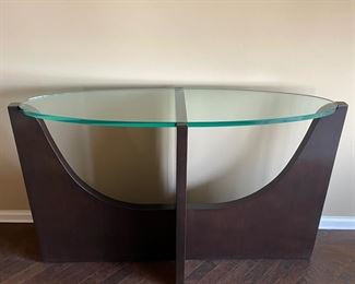 Art Deco style oval console - 2 available. Each measures 42" W x 31" H. Photo 1 of 2.