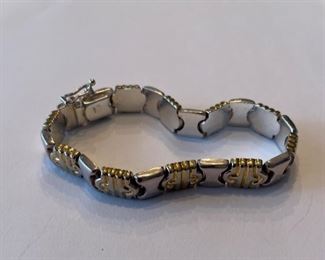 Gold and silver bracelet.