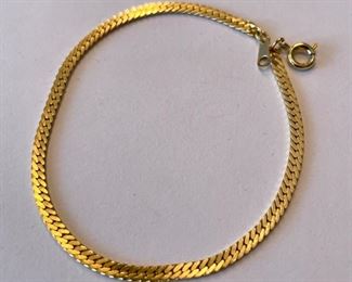 Gold bracelet.