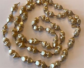Fresh water pearl necklace.