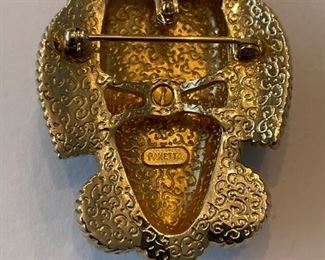 Vintage Panetta Black Mask Broach or pendant. Photo 2 of 2.