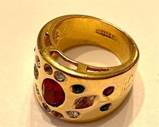 Ring stamped by artist.