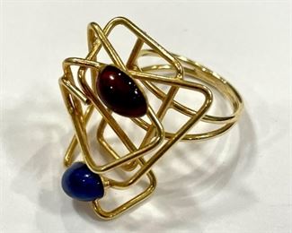 Vintage Art Deco cocktail ring.