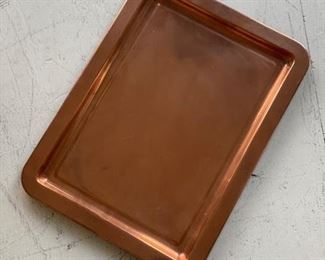 Copper tray.