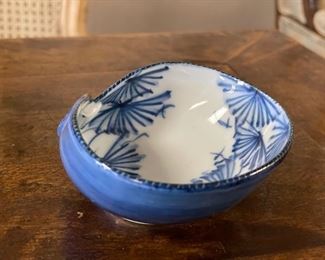 Blue and white bowl. Photo 1 of 2.