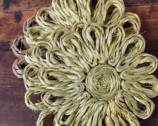 Set of 4 flower coasters.