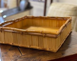 Bamboo tray. Photo 1 of 2.