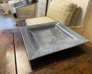 Pottery Barn blue platter. Photo 1 of 2.