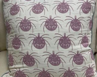 Ryan Studio purple and white decorative down filled pillow. Photo 1 of 2.