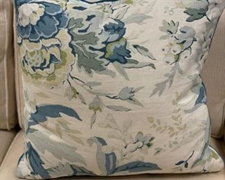 Ryan Studio blue floral down filled pillow - 2 available. Photo 1 of 2.