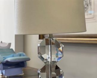 Restoration Hardware cut glass table lamp. Photo 1 of 2.