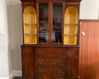 Antique cabinet/breakfront. Measures 50”W x 16” D x 80” H. Photo 1 of 3.