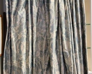 Designer curtain panels - 2 available. Each measures approximately 8’ H x 5’ W. Photo 1 of 2.