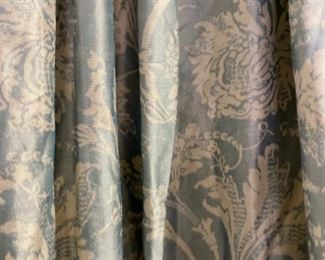 Designer curtain panels - 2 available. Each measures approximately 8’ H x 5’ W. Photo 2 of 2.